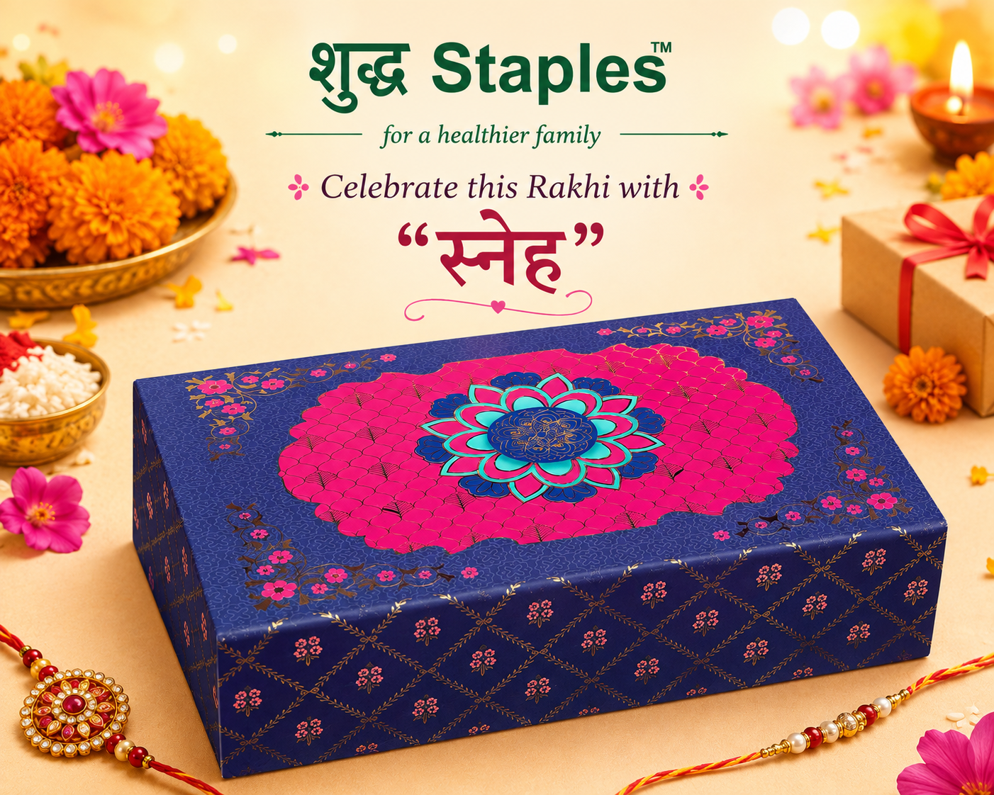 स्नेह - Premium Rakhi Gift box